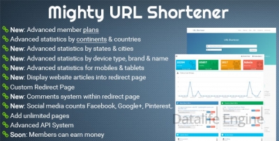 Mighty URL Shortener 2.0.1 скрипт сокращения ссылок