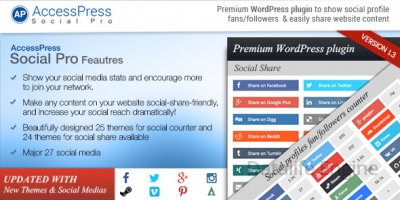 AccessPress Social Pro v1.3.3 wordpress