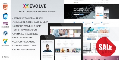 Evolve v4.7 — многофункциональный WordPress шаблон