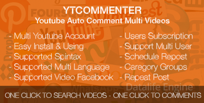 YTCommenter v1.0 - авто комментарии к видео на Youtube