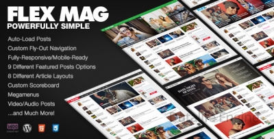 Flex Mag v1.14 - новостной шаблон для WordPress