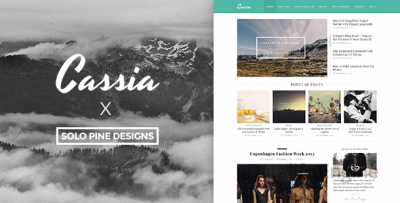 Cassia v1.1 — отзывчивый блог / портфолио WordPress шаблон