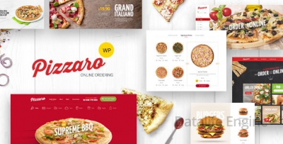 Pizzaro v1.1.3 - превосходный шаблон для доставки еды Wordpress