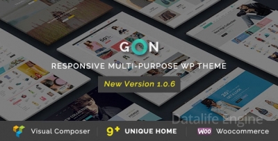 Gon 1.2.8 - премиум шаблон для Wordpress