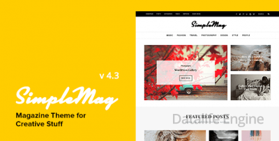 SimpleMag 4.4 — русская журнальная WordPress тема