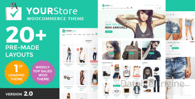 YourStore v2.0 — Woocommerce WordPress шаблон