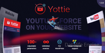 Yottie v2.5.0 - YouTube плагин для WordPress