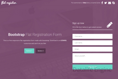 bootstrap-flat-registration-forms