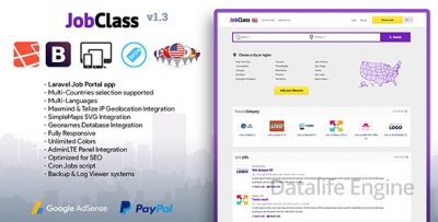 JobClass v1.8 - доска объявлений