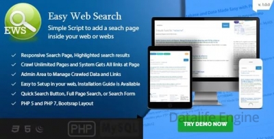 Easy Web Search v1.3 - скрипт поисковой системы