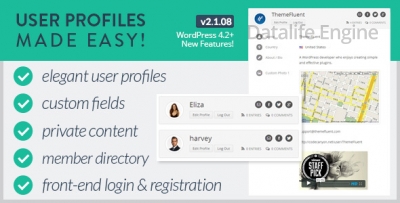 User Profiles Made Easy v2.2.04 - плагин профиля, авторизации и регистрации для Wordpress