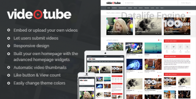 VideoTube v2.3 - видео шаблон для WordPress