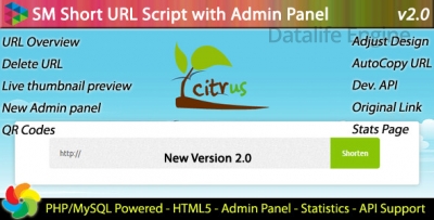 SM Short URL Script with Admin panel v2.5