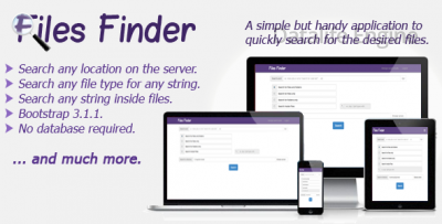 Files Finder v1.2.1 - веб-приложение для поиска файлов и каталогов на сервере