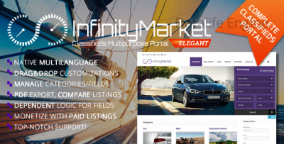 Infinity Market v1.6.1 - доска объявлений Новая версия