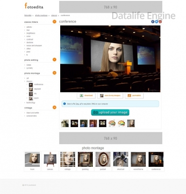Fotoedita v2.0 - скрипт готового сайта для редактирования фотографий