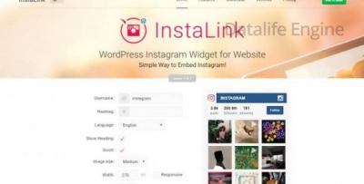 InstaLink v2.1.3 - отображение Instagram на сайте