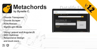 Metahords CMS v1.2 - поисковая система гитарных аккордов