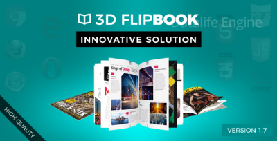 3D FlipBook v1.6 - 3D анимация для сайта