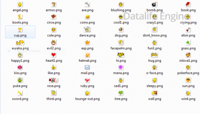 Скачать смайлы для игр или форума.