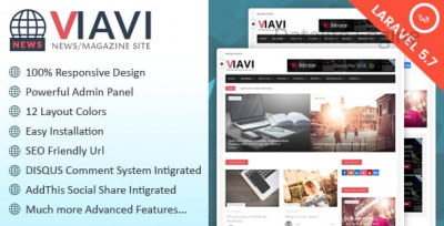 Viavi v1.0.3 - скрипт новостного портала (ang)
